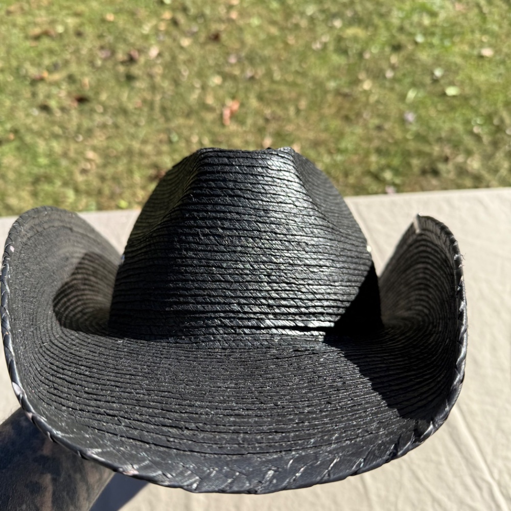Black Wornstar Hellrider cowboy hat - Picture 2 of 7